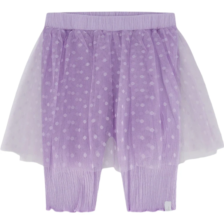 Biker Shorts with Mesh Skirt - Big Girls
