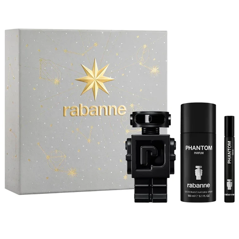 Rabanne Phantom Eau de Parfum Spray 100ml Set of 3 Pieces