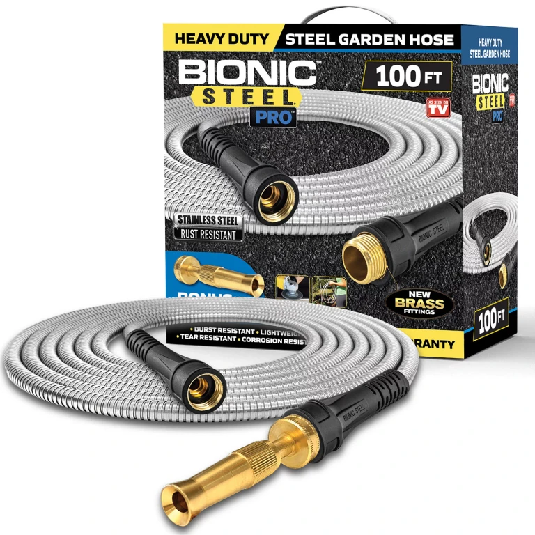 Garden Hose, Stainless Steel Lightweight Garden Hose (100 Ft)