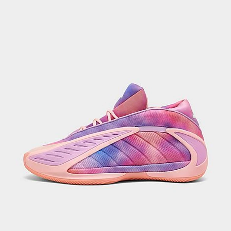 Men's Anthony Edwards 2 Basketball Shoes in Haze Coral/Bliss Lilac/Zero Metallic Size: 8.0