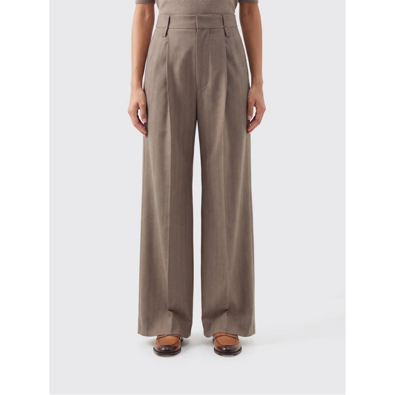 Tailored Wide-Leg Trousers in Virgin Wool (1226WTR007113A8441)