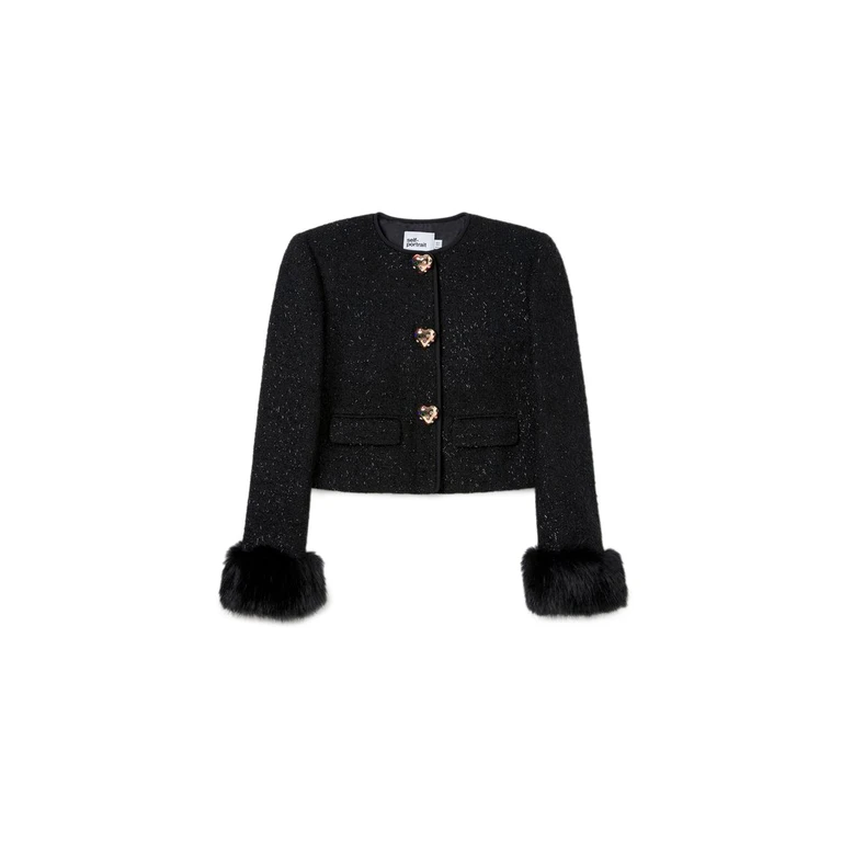 Boucle Fur Cuff Jacket