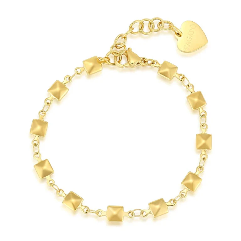Elegante Thick Gold Plated Bracelet Shk32