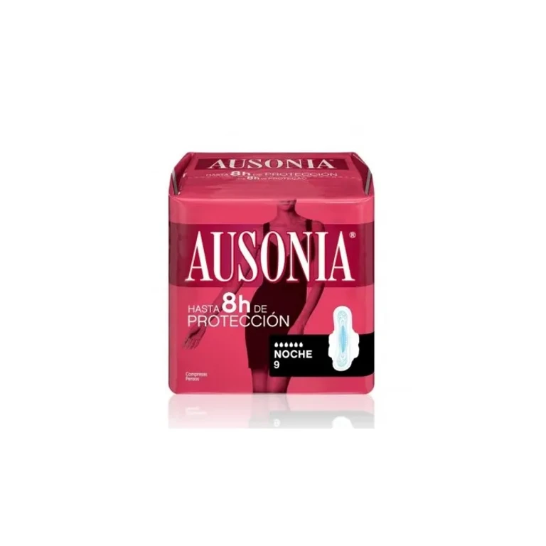 Hygienic pads Ausonia Night With Wings 9 units