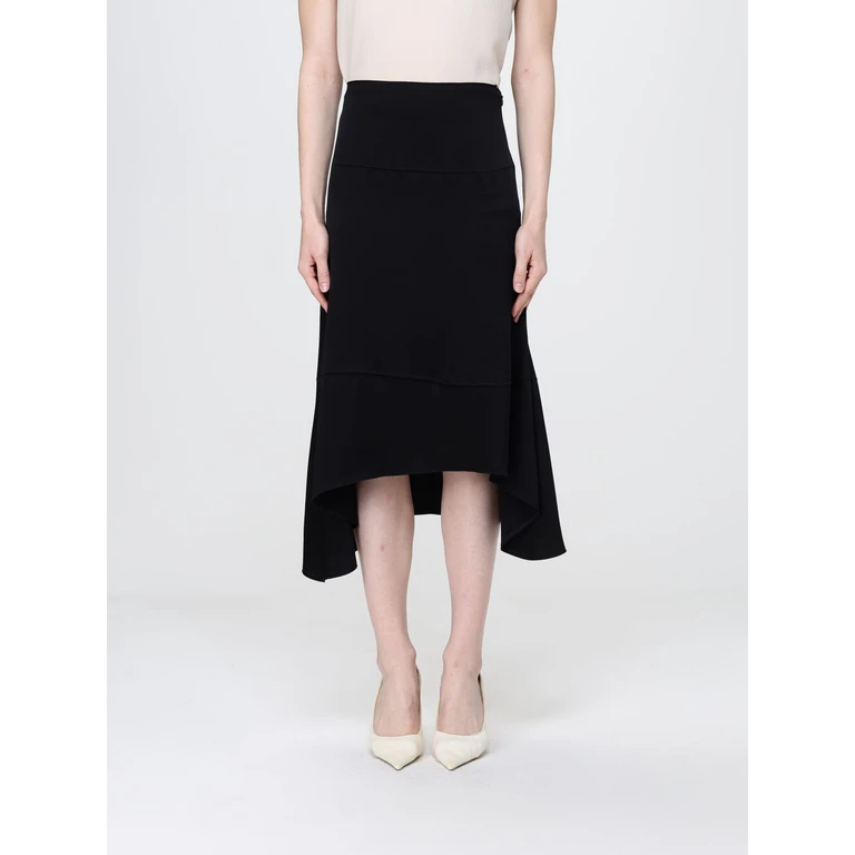 Asymmetric High-Waisted Satin Mini Skirt (1226WSK007245A1)