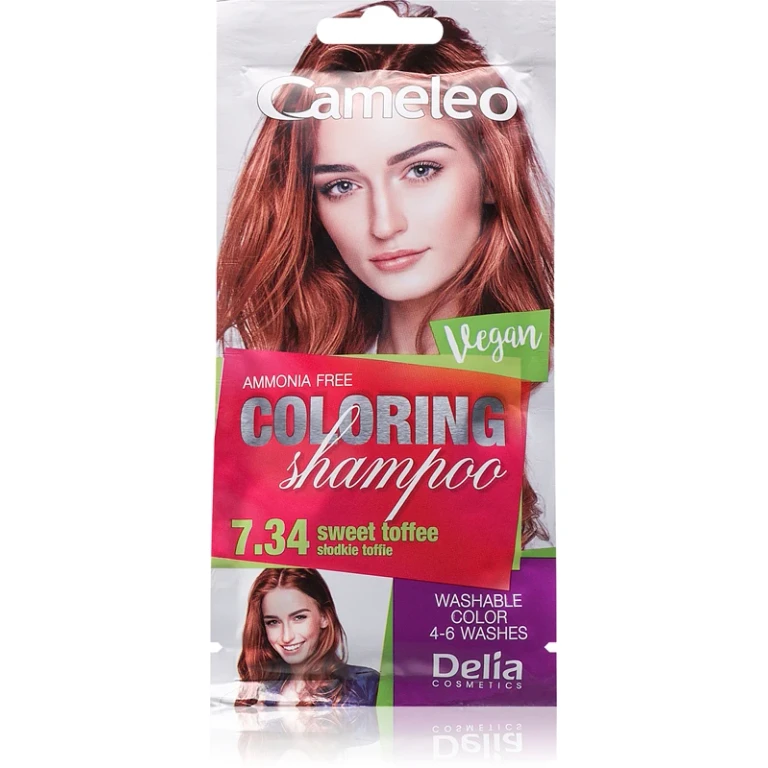 Cameleo colored shampoo for hair color 7.34 Sweet Toffee 40 ml