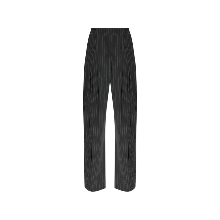 Kalei Pinstripe-pattern Pleated Trousers