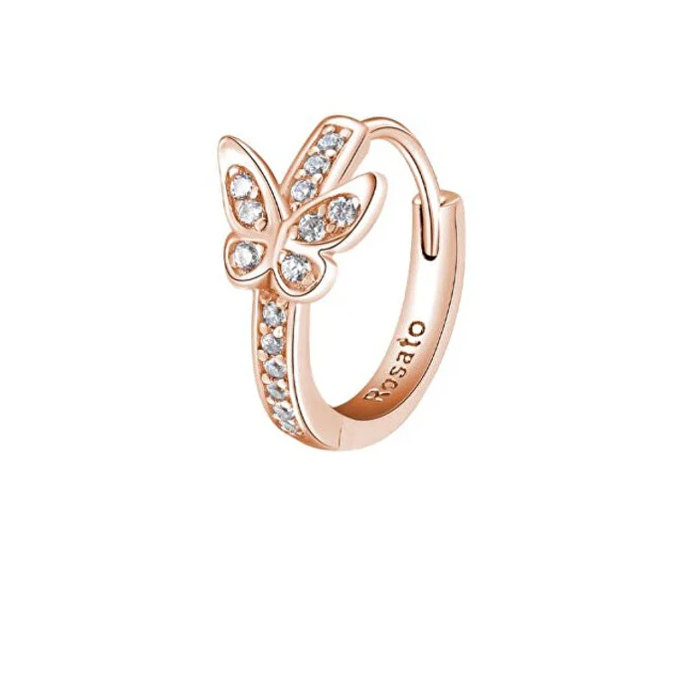 Single Earrings In Bronze Butterfly Stories Rzo060