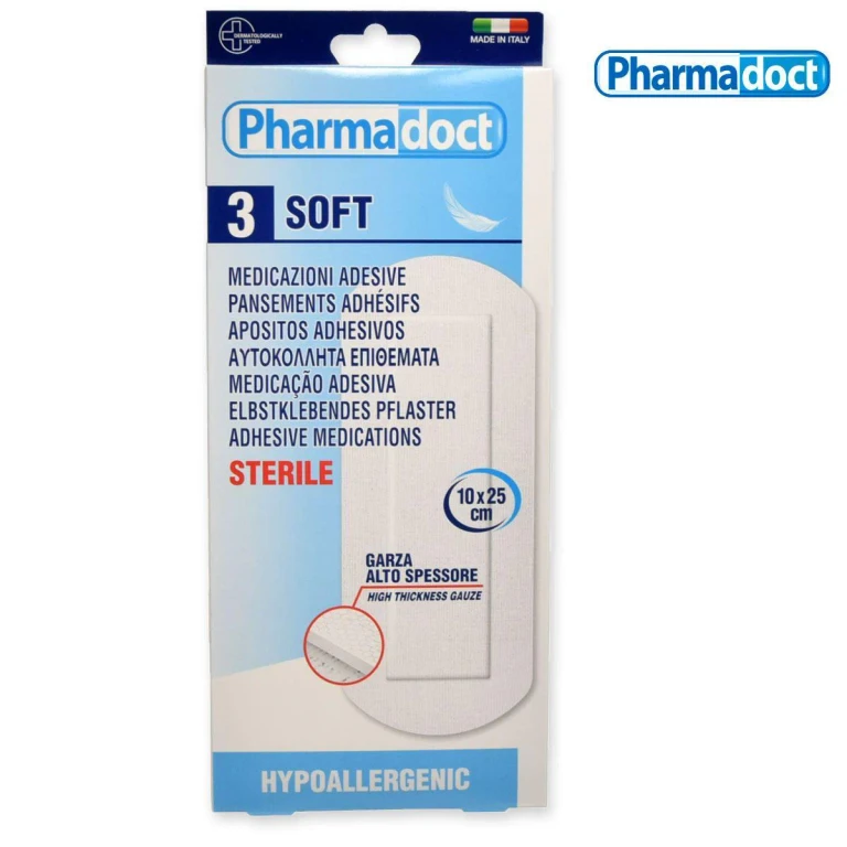 3 sterile plasters 10 x 25 tnt
