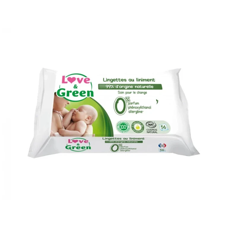 Love&Green Wipes with Organic Liniment Special Change x56