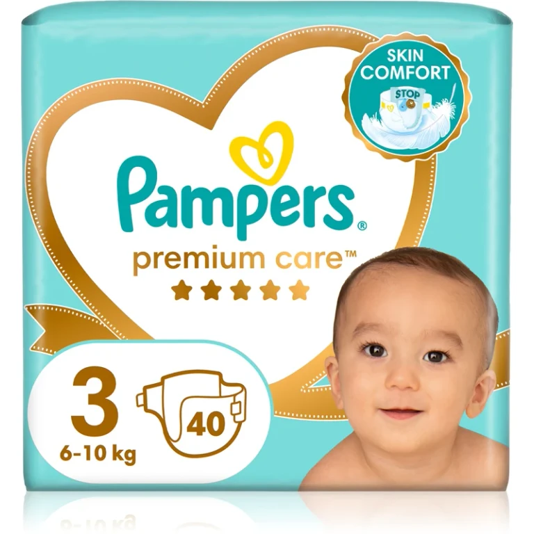 Premium Care size 3 disposable diaper 6-10 kg 40 pieces