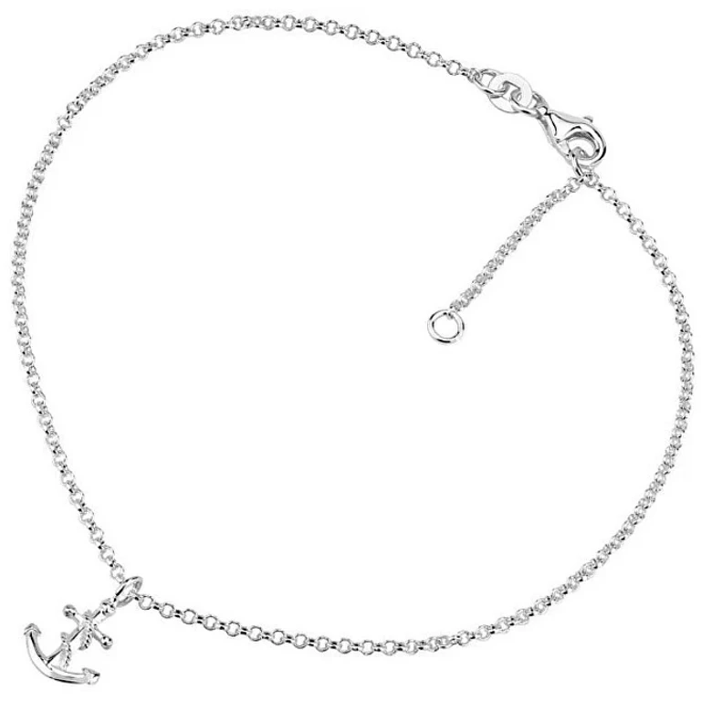 Silver Anklet With Anchor Vesper Ztd26509
