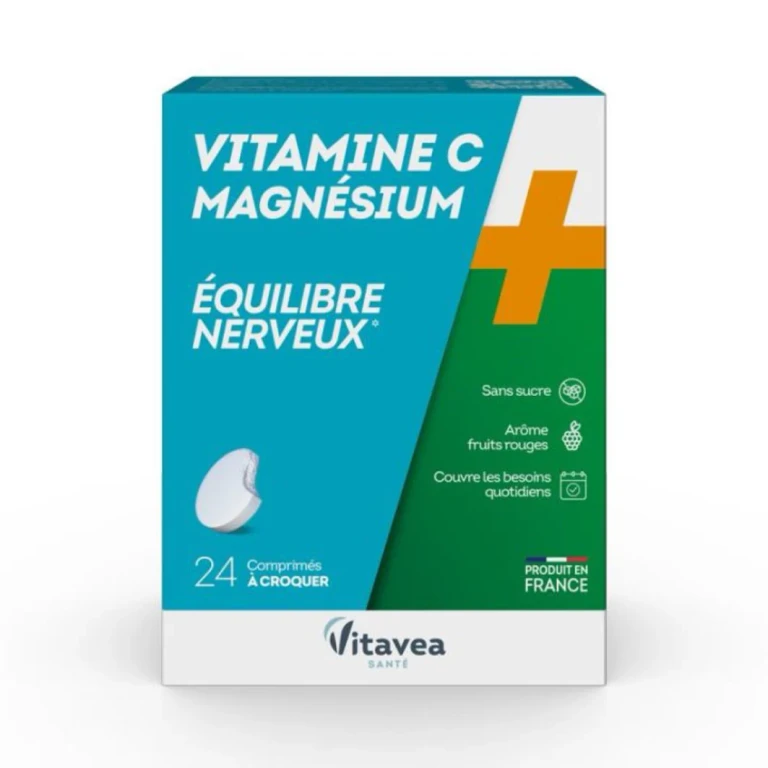 Nutrisanté Vitamin C + Magnesium Nervous Balance 24 chewable tablets