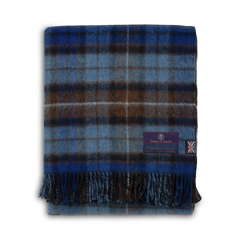 Tartan Reversible Double Merino Wool Throw
