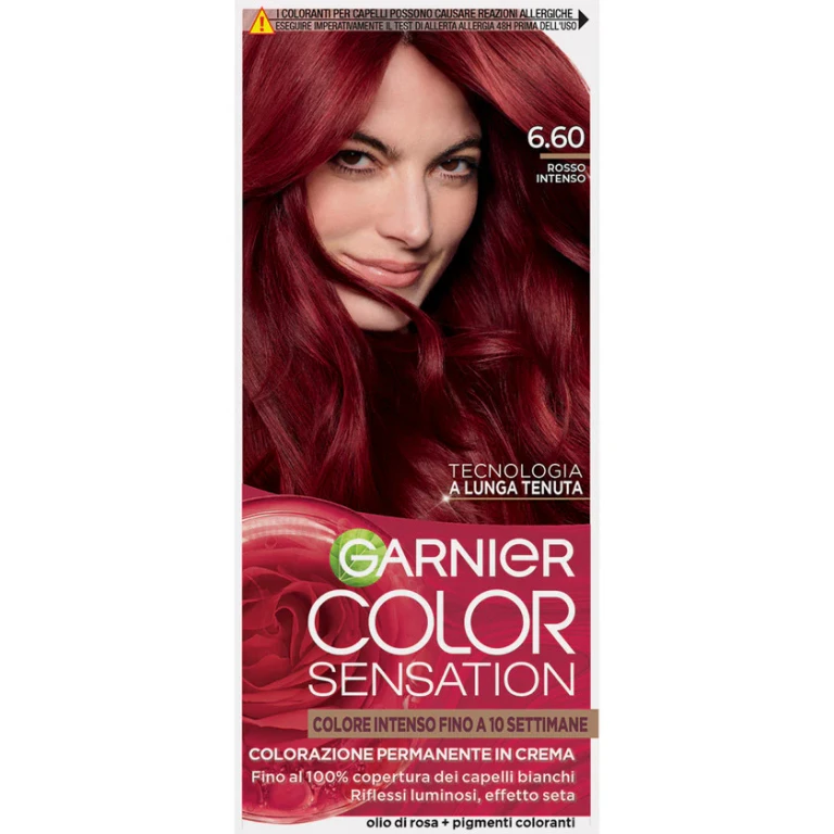 Color Sensation Permanent Cream Hair Color 6.60 Intense Red
