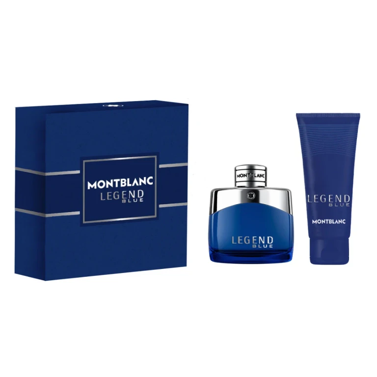 Set Montblanc: Legend Blue Eau De Parfum for Men 50 ml + Legend Blue Body Wash Gel for All Skin Types 100 ml