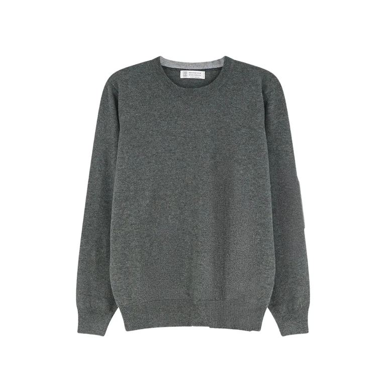 Crewneck Ribbed-trim Sweater