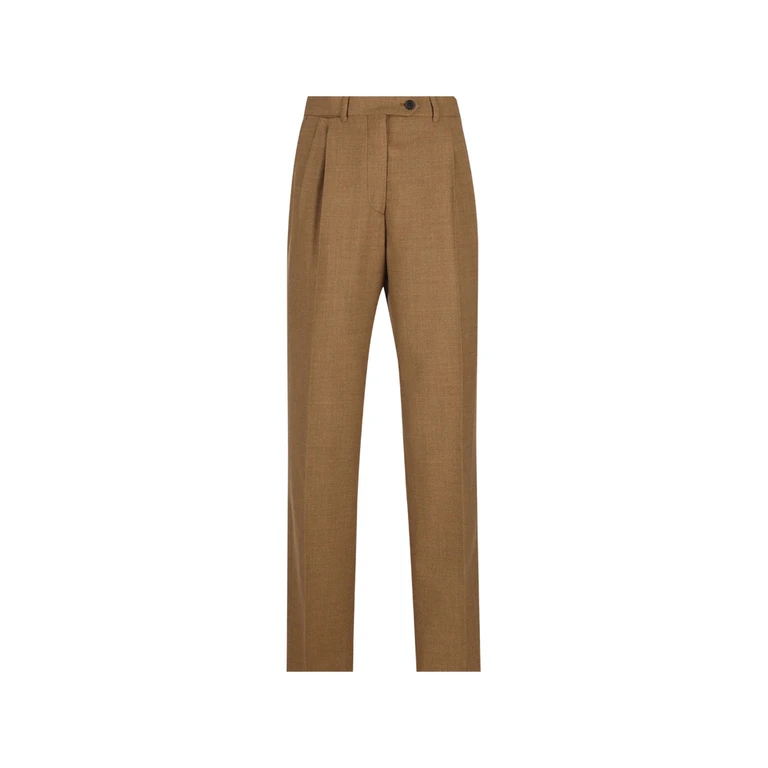 Pleated Virgin-wool Trousers