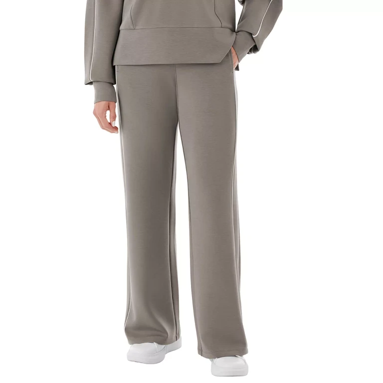 SANDWASH WIDE LEG PANT - Grey Bisque XS:- Grey Bisque, XS
