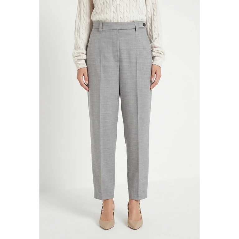Wolight Grey Wool Trousers