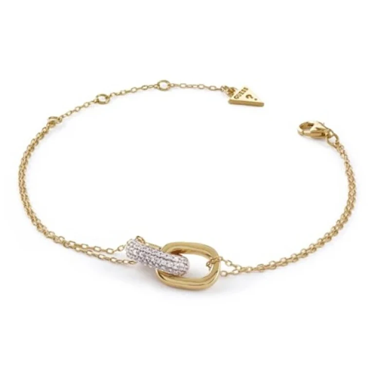 Women's Bracelet Gold-Plated with Crystals Nuances Jsbb04547Jwyg - Length: 18.4 Cm