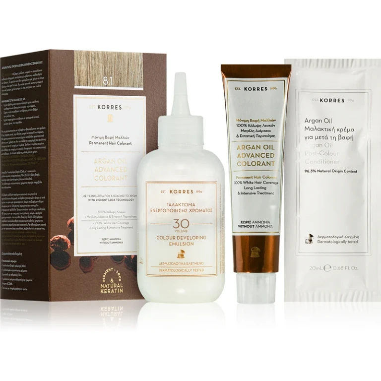 Argan Oil permanent hair dye with argan oil color 8.1 Light Ash Blonde 50 ml