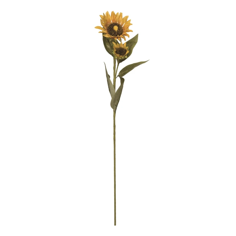 30 Inch Yellow Spring Jumbo Sunflower Pick Artificial Flower Stem for Crafting and Indoor Decoration