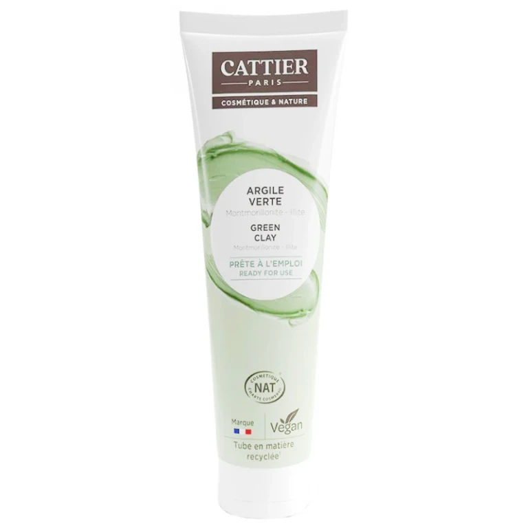 Cattier Green Clay Ready to Use 100ml | Purifying Mask for Oily Skin