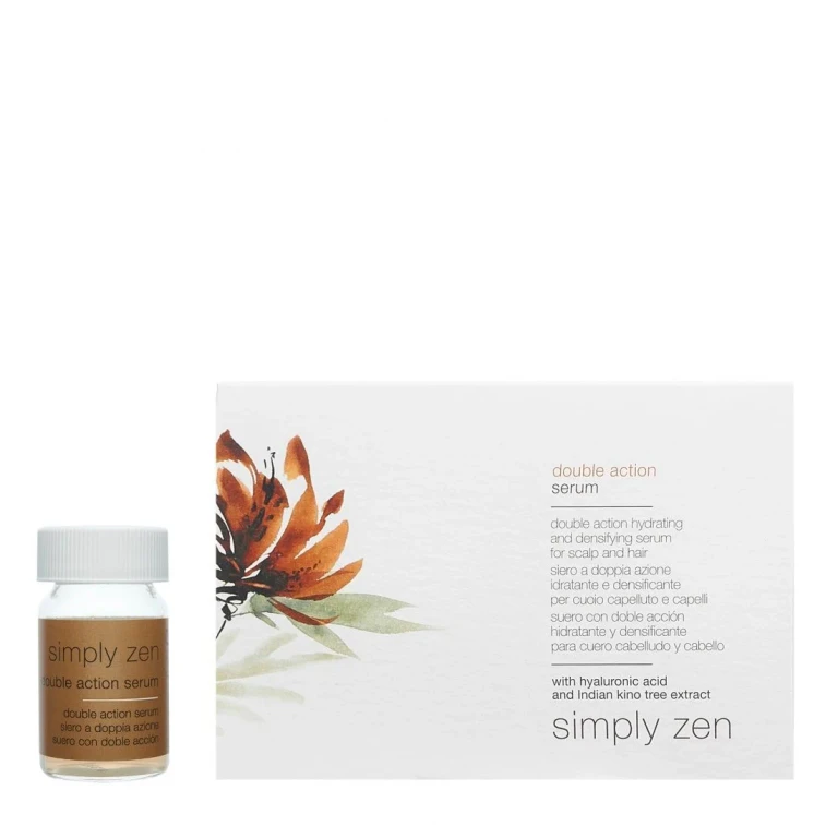 Set Simply Zen Double Action Leave In Scalp Treatment Serum for density and vitality 12 pieces 5 ml