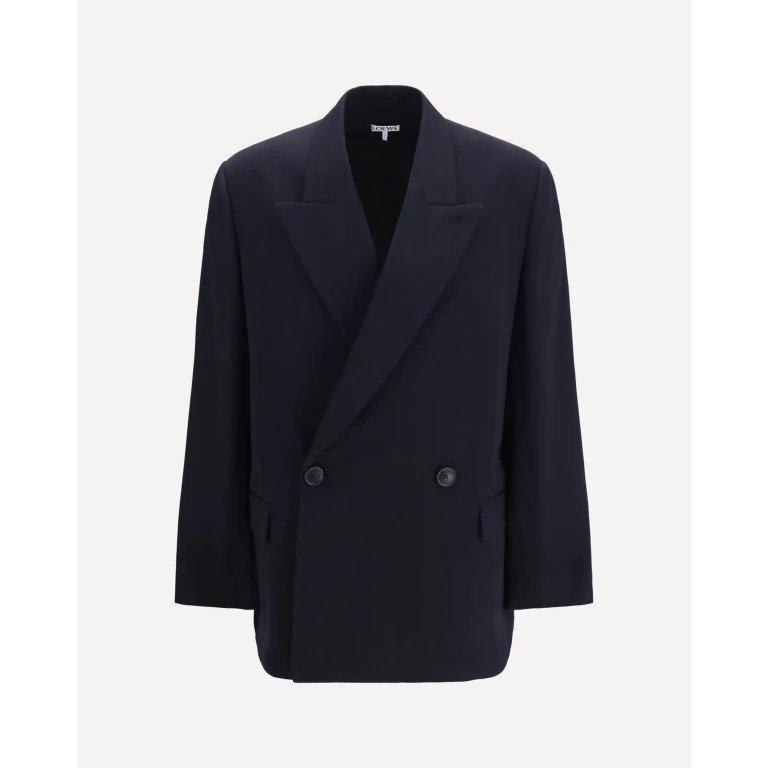 Wool blend double-breasted Jacket Male 46