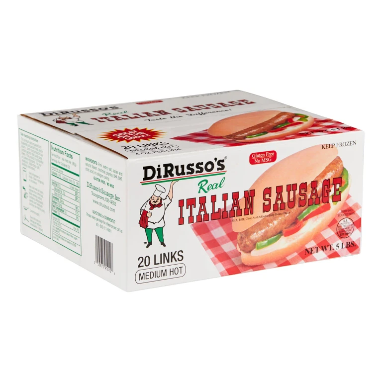 Medium Hot Italian Sausage Links, Frozen, 1/4 lb., 20 ct.