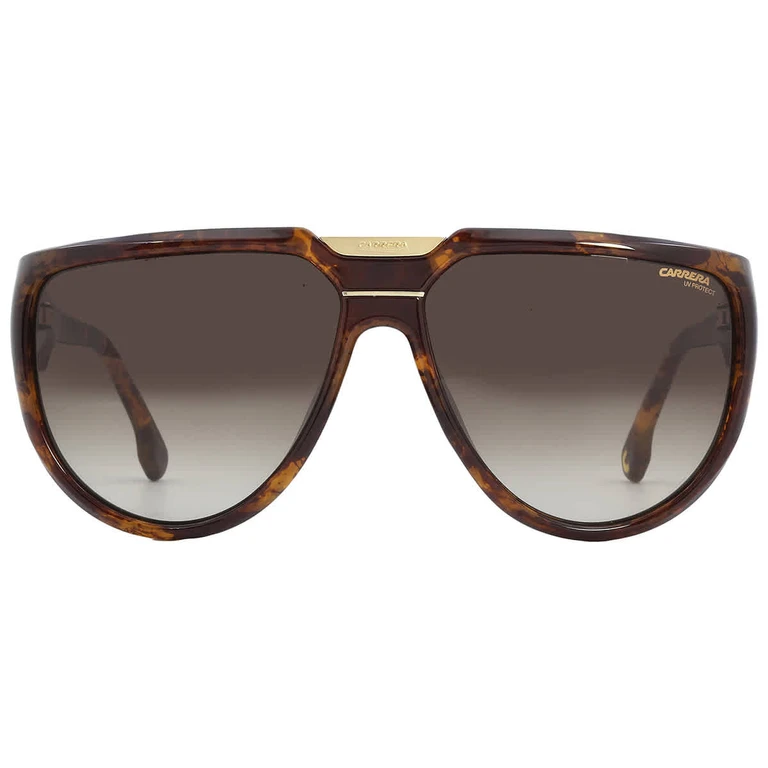 Brown Gradient Browline Unisex Sunglasses FLAGLAB 13 0086/HA 62
