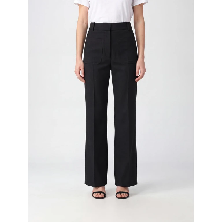Alina High-Waisted Wide-Leg Wool-Blend Trousers (1226WTR005115D1)