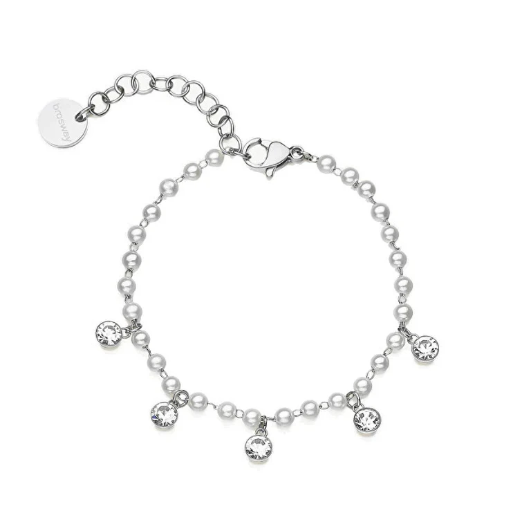 Steel Bracelet With Beads Chant Bah87