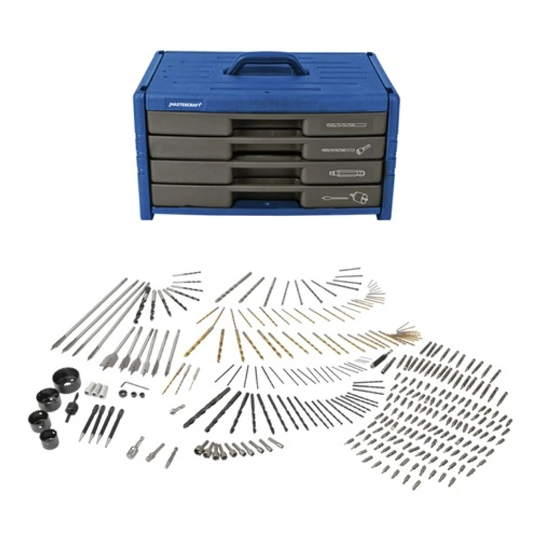 CTI0542375 304-Piece Titanium-Coated Screw Driver Drill Bit Set
