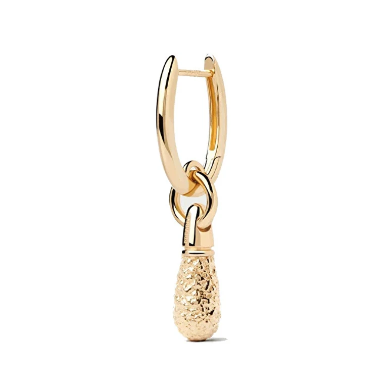 Single Earring Popcorn Jupiter Essentials Gold Plated Pg01-339-U