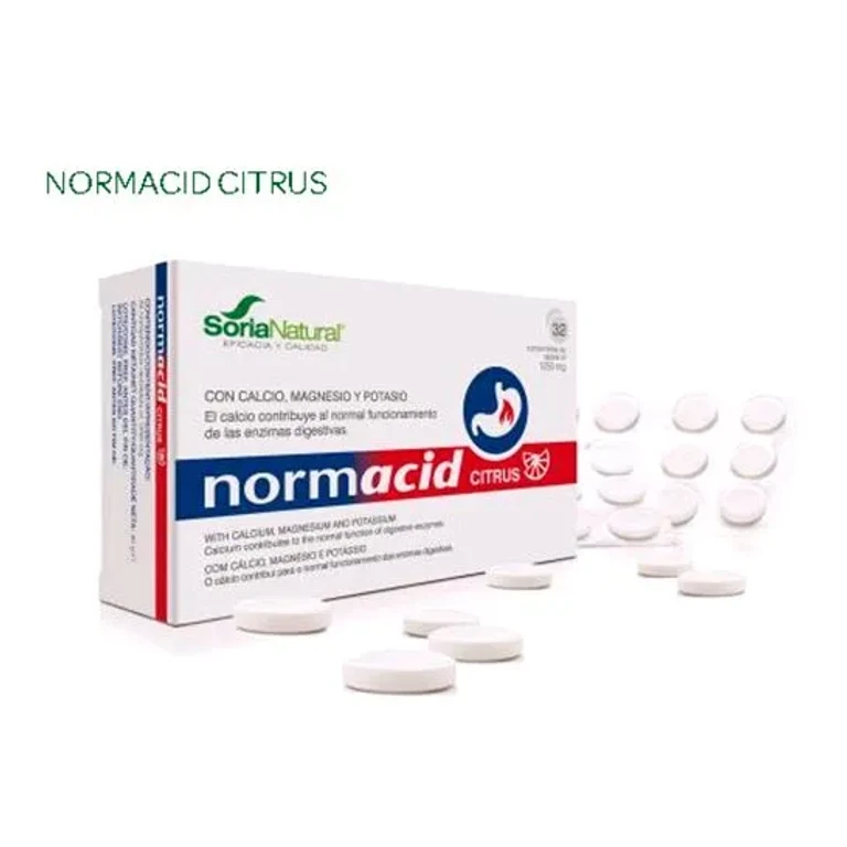 Normacid Citrus 32 Tablets X 1250 Mg