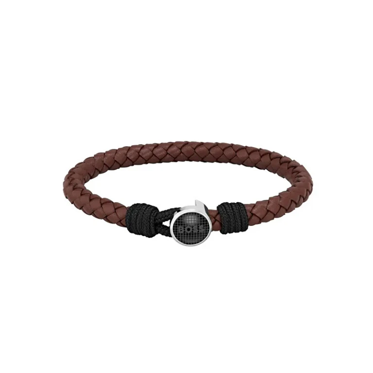 Fashion Bracelet in Black Leather Classic 1580467 - Length: 19 Cm
