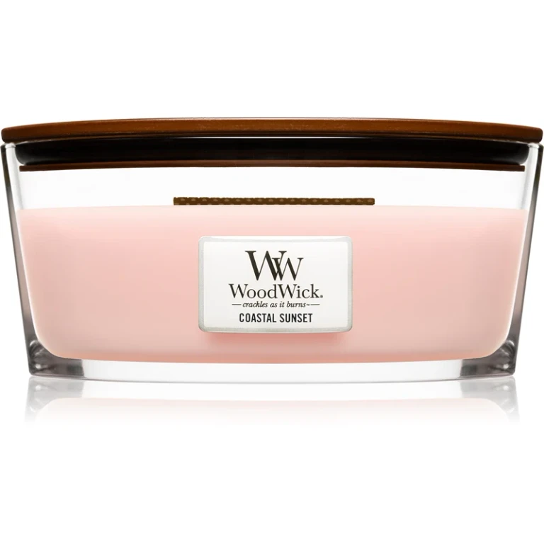 Coastal Sunset Scented Candle with Wooden Wick (Heartwick) 453g