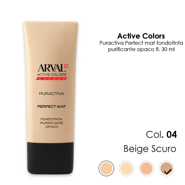 purifying matte - Perfect mat n. 04 - dark beige purifying matte foundation ft 30ml