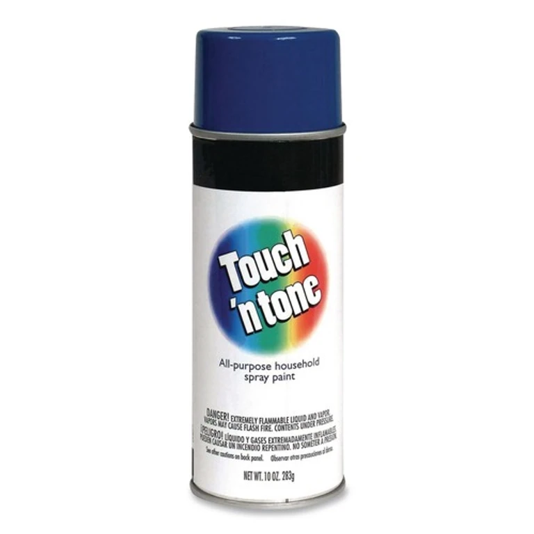 55278830 Touch'n Tone 10 oz. Aerosol Can Spray Paint - Gloss Blue (6/Carton)