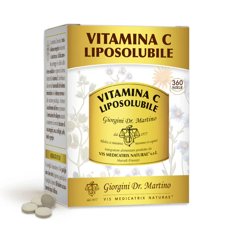 Liposoluble Vitamin C 180 G - Tablets of 500 Mg