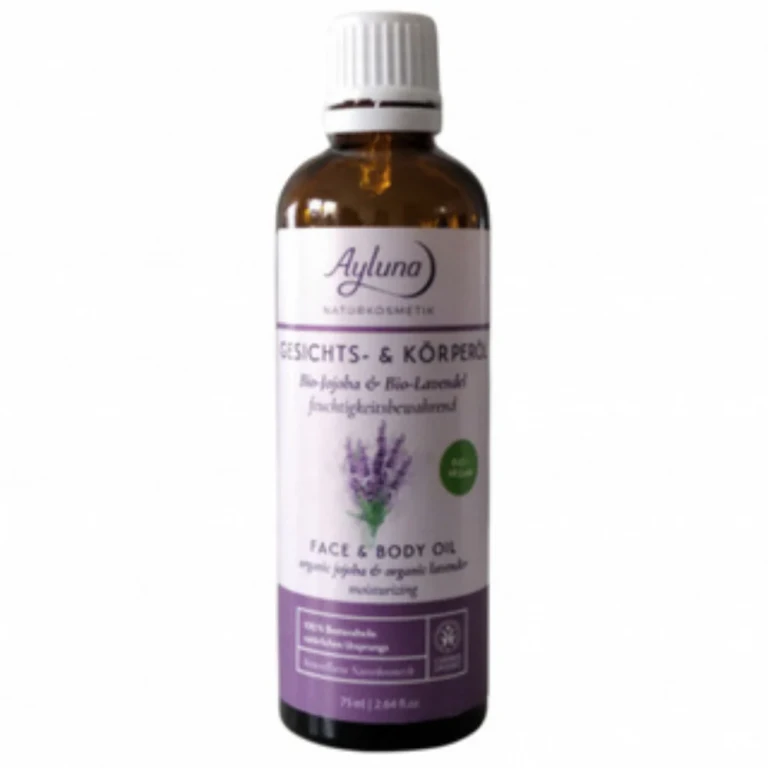 Face and Body Oil with Jojoba and Organic Lavender 75 ml