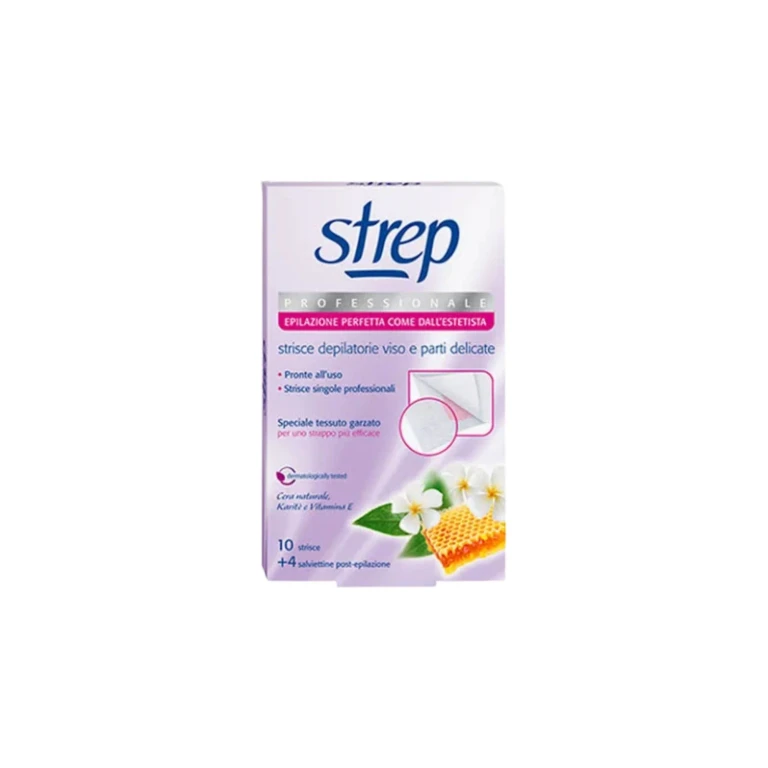 Professional Depilatory Strips Face And Delicate Parts 10 Strips