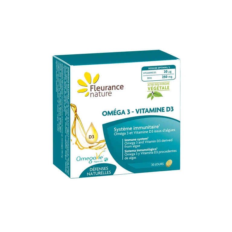 Omega 3 and Vitamin D3 30 capsules