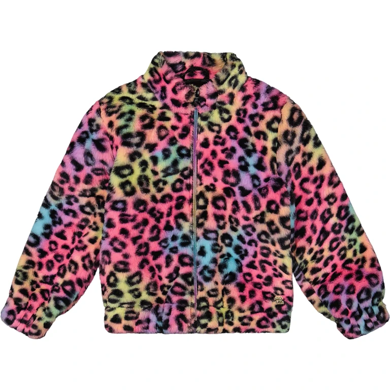 Faux Fur Zipped Jacket - Little Girl