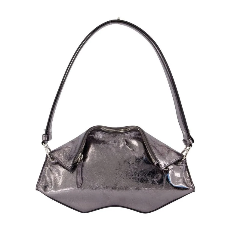 Leather Clutch â Silver