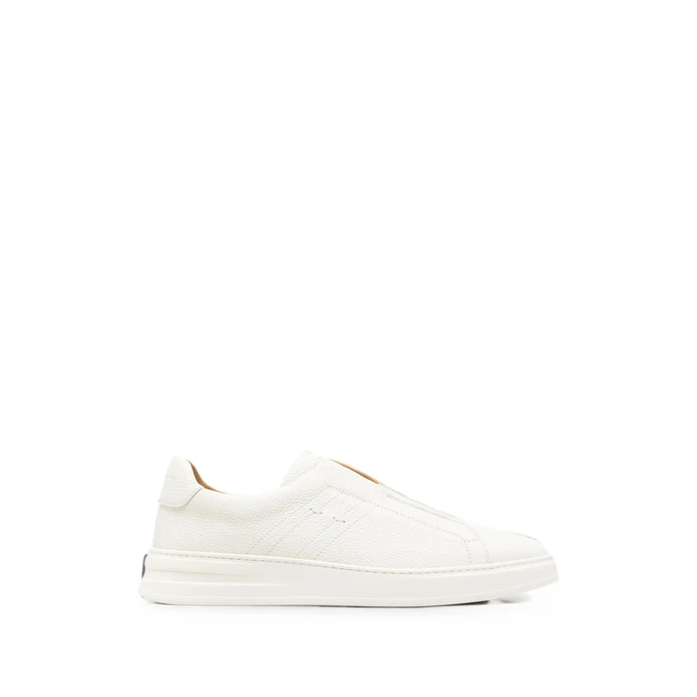 Grainy Leather Sneakers