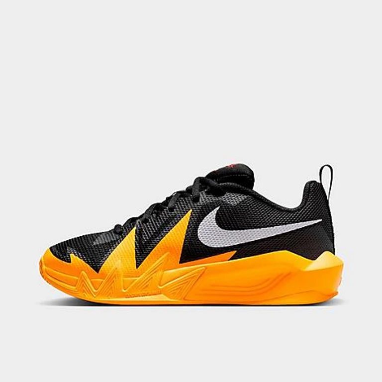 Big Kids S. T. Dynamite Basketball Shoes in Black/Laser Orange/University Gold Size: 3.5