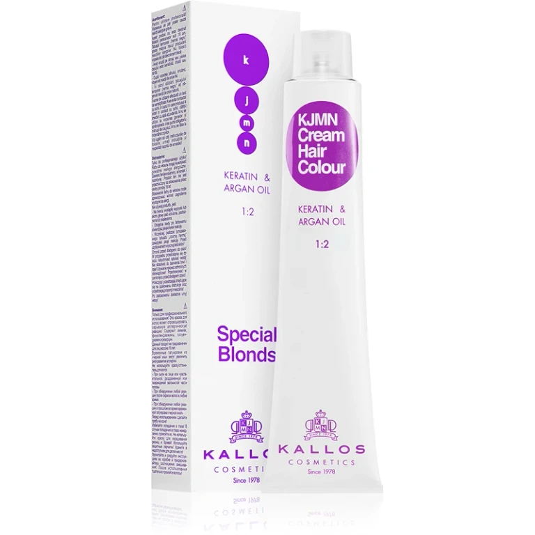 Kjmn Professional Hair Color Cream Keratin And Argan Oil Hair Dye Color 902 Ultralight Purple Blonde 100 Ml